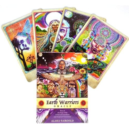 New Style Earth Warriors Oracle Card Tarot Cards PDF Guidance Deck Divination Entertainment Parties Board Game 44 Sheets/Box