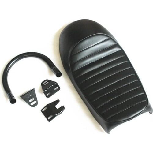 Motorcycle Universal Cafe Racer Seat w/Frame Hoop Seat Loop 230mm Upswept Custom For BMW Honda Yamaha Suzuki Kawasaki Suzuki