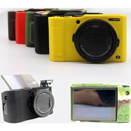 Soft Silicone Case cover Skin Body Rubber Camera Bag for Panasonic Lumix LX10 LX10K LX15 protective shell pouch
