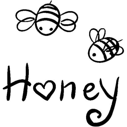 15.2M*15.1CM Dazzling Delicate Insect Honey Bee Lovely Vinyl Decal Cool Car Sticker Black/Silver for Chrysler sticker