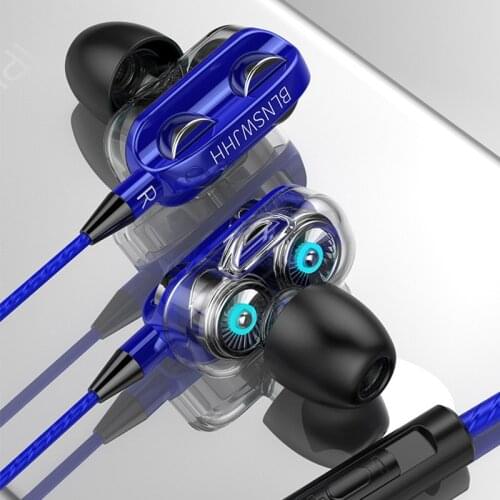 QIXTWO 4D Stereo 3.5mm Wired In-Ear Music Sport Earphones With Mic Volume Control Earpiece For HUAWEI P10 Plus Samsung Xiaomi