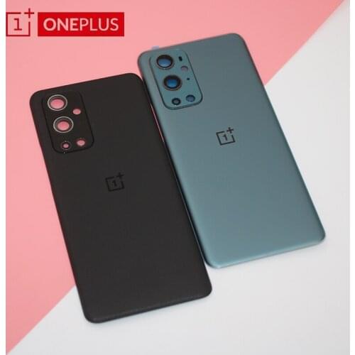 Original Oneplus 9 Pro Back Battery Cover One plus 9Pro Glass Panel Rear Door Housing Case 1+9pro Battery Cover With Camera Lens