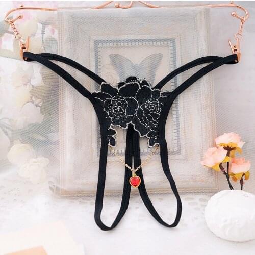 Porn Women Open Crotch Panties for Sex Hot Erotic Panties Lace Female Underwear Embroidery Womens Briefs Sex Wear G-string