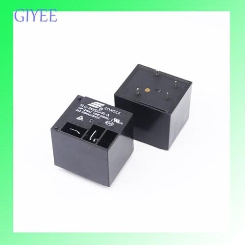 2PCS Relay 4PIN 5IPN SLC-05VDC-SL-A -C SLC-12VDC-SL-A -C SLC-24VDC-SL-A -C 5V 12V 24V 30A 250VAC T91