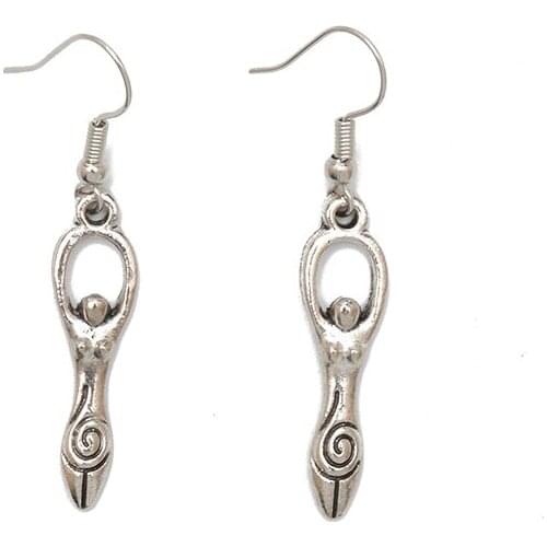 Alloy Earrings Cartoon Yoga Figure Design Eardrop Cute Party Accessory Cool Vikings Gift for Women Lady Lovely Trinket