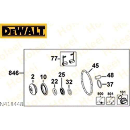 SERVICE KIT FOR DEWALT D25113K D25122K D25123K D25313K D25323K D25404K D25414K D25961K DCH253 N418448