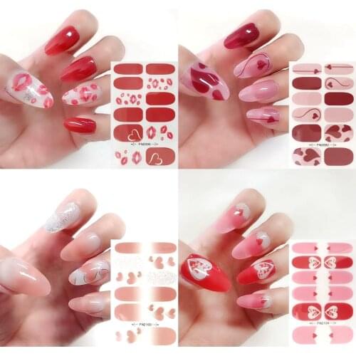 3D Nail Art Stickers False Nail Flower Designs Decorations Decal Nail Patch Applique Embellish Tape Flower Manicures Sliders
