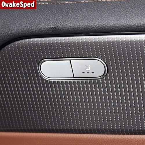 Car Styling Seat Heating Button Sticker Trim For Mercedes Benz GLC X253 GLS GLE W167 GLB X247 A B C E Class W177 W247 W205 W213