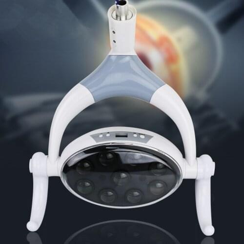 9 LEDs dental lamp with Sensor Oral Light Lamp color temperature adjustable Dental Unit Chair implant surgery lamp
