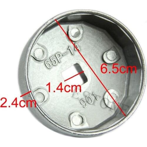 1/2 Square Drive 14 Flutes End Cap Oil Filter Wrench Auto Tool For Toyota 65mm