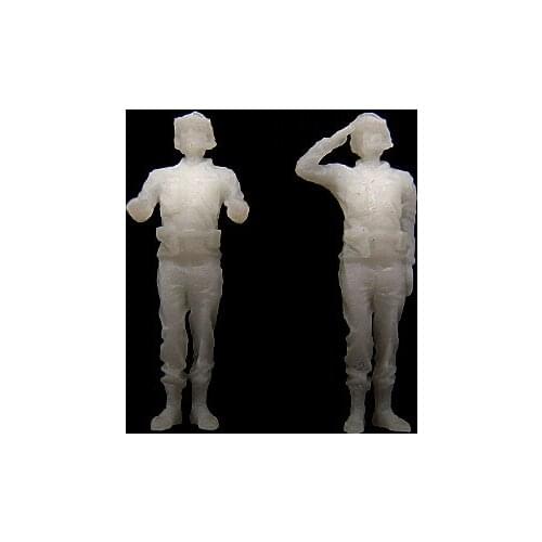 1:72 A Pair High-precision Printing Tank Soildiers 4D Plastic Table Model Toy