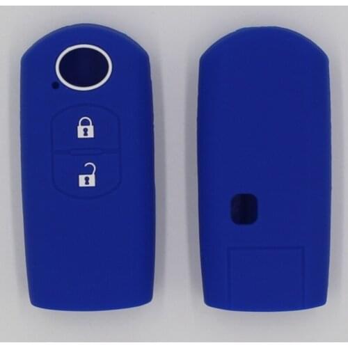 2PC Smart Remote Car Key Silicone Rubber Car Remote Key Case Cover For Mazda 3 Alexa CX4 CX5 CX8