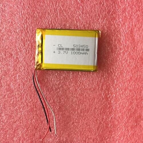 3.7V Haier E Road small sunspot recorder battery three line 503450 rechargeable battery Rechargeable Li-ion Cell