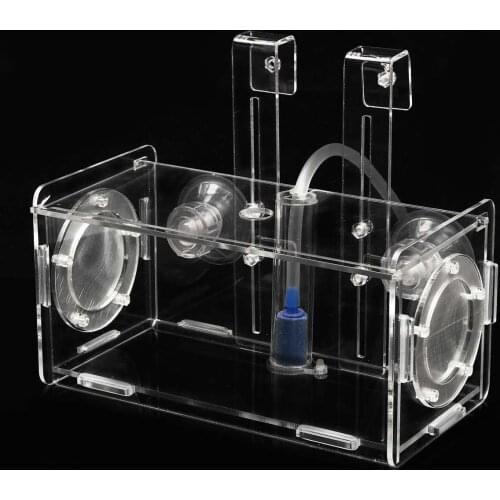 Acrylic Clear Fish Breeding Hatchery Incubator Aquarium Breeder Isolation Box Aquatic Fish Tank Terrarium Tools Accessories