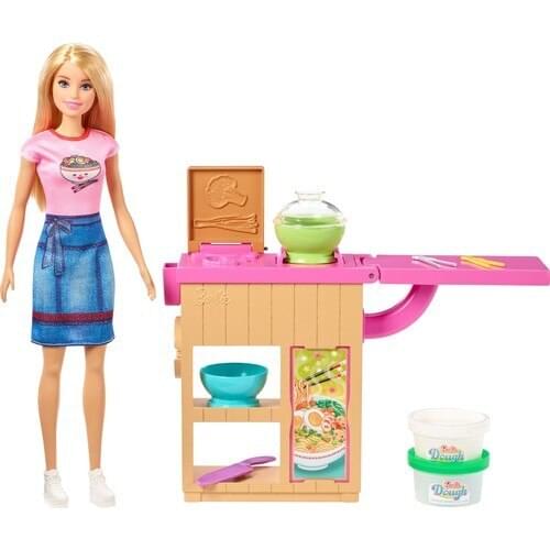 Barbie Noodle Yapıyor Dough Play Set Makes Barbie Toy for Baby Girls Kids