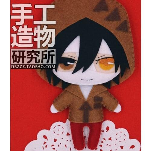Anime Angels of Death Zack DIY Handmade Toy Hanging Plush Doll Satsuriku no Tenshi Zark Hanging Keychain Materials as a gift