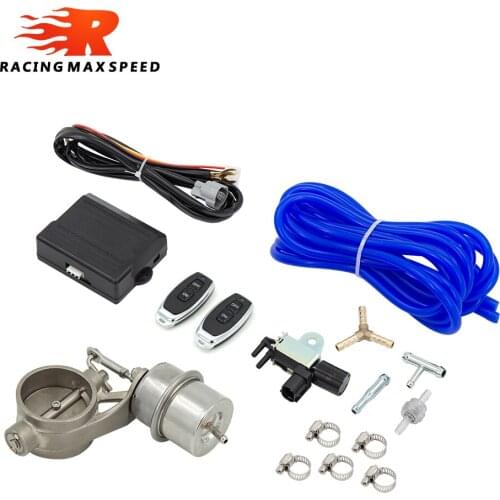 Exhaust Control Valve Set With Vacuum Actuator Cutout 2 2.36 2.5 2.75 3 inch Pipe CLOSE STYLE with Wireless Remote Controller