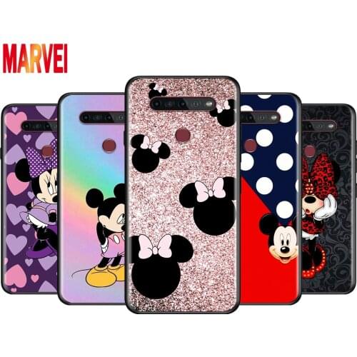 Cute Mickey Mouse For LG K92 K42 K22 K71 K61 K51S K41S K30 K20 2019 Q60 V60 V50 S V40 V30 G8S G8 X ThinQ Soft Phone Case