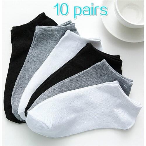 10 pairs of mens and womens socks, breathable sports socks, comfortable cotton ankle socks, floor socks