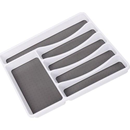 Drawer Knife Fork Plate Tableware Storage Boxes Plastic Storage Partition Trays Kitchen Holders