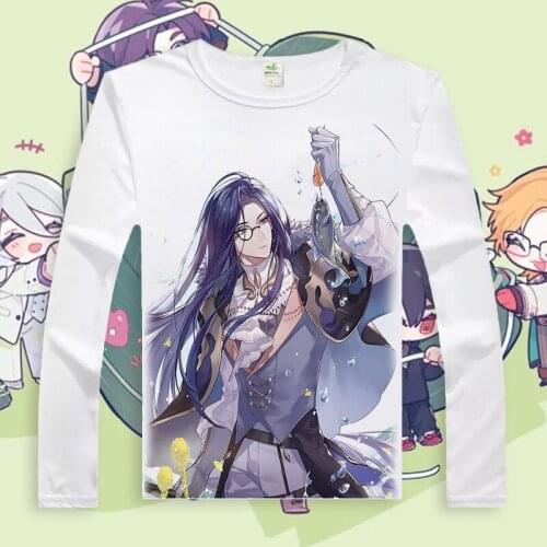 A Traveler In Time And Space Cosplay T Shirt Ayn Alkaid Rorschach Clarence Emerald Print Long Sleeves T-Shirt Anime Top Tee