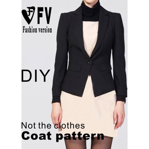 DIY hand-sewn drawings womens small suit jacket 1:1 garment making pattern BWT-17