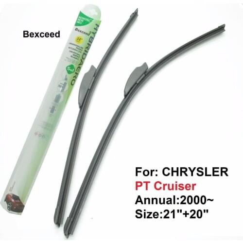 Bexceed of Car windshield flat rubber wiper blade for CHRYSLER PT Cruiser .1 Pair(21"+20") 2000