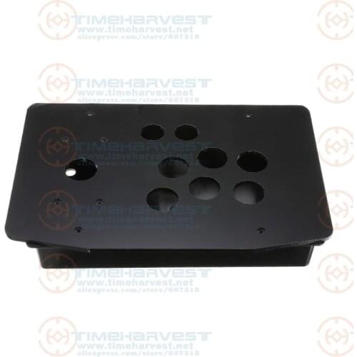Acrylic Panel Case Replacement DIY Clear Black Arcade Joystick Handle Arcade Game Kit Sturdy Construction Easy to Install