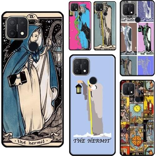 Tarot Card The Hermit For OPPO A15 A91 A83 A1K A3S A5S A5 A9 A31 A53 2020 A52 A72 Reno 4 Pro 2 Z F7 Phone Case