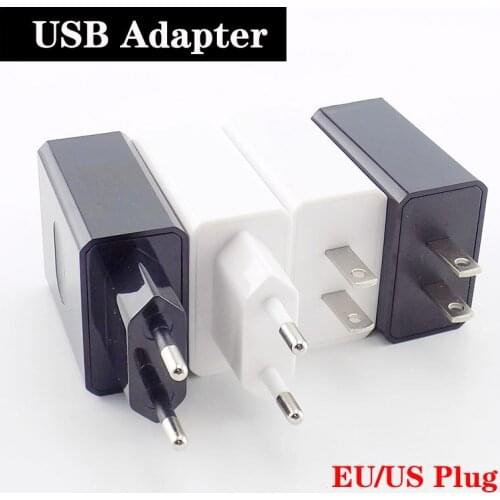 USB Phone Charger 5V 3A USB Adapter Mini Travel Power Supply Desktop Charger Charging for Power Bank EU/US Plug Portable