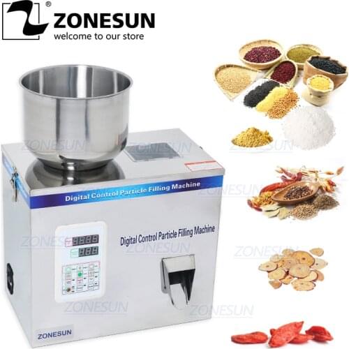 ZONESUN 2-200g quantitative machines automatic powder tea filling machine Medicine Wolfberry granule food filling machine