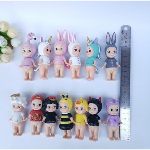 5 pack Angel Dolls Children Pretend Role Play House Toy Cake Decoration 8-12 CM Randomly Gifts for Children