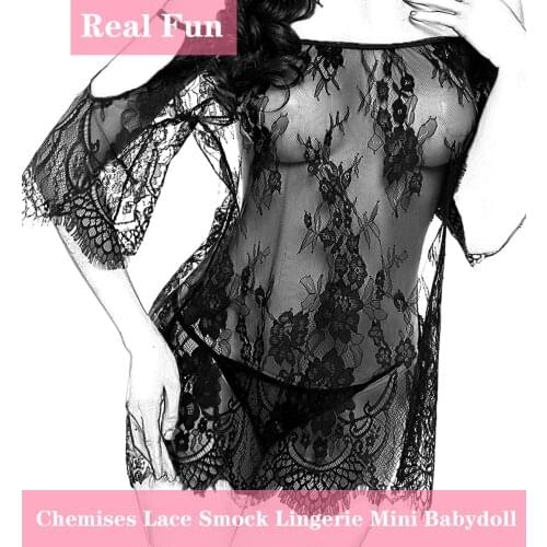 Avidlove Women Chemises Lace Smock Lingerie Mini Babydoll