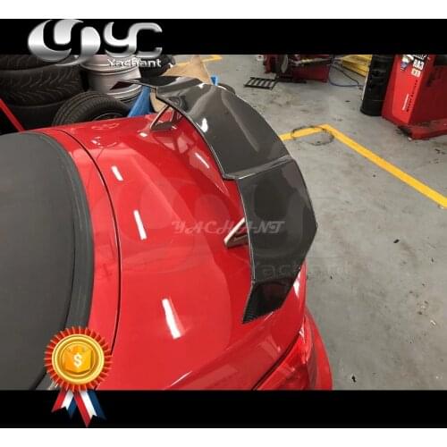 Car-Styling Dry Carbon Fiber Rear Trunk GT Spoiler Fit For 2014-2017 F87 M2 F80 M3 F82 M4 VRS V-RS GTS-V Style GT Wing Spoiler