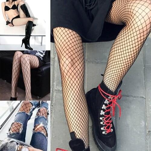 Hollow Out Sexy Pantyhose Black Women Tights Stocking Fishnet Stockings Club Party Hosiery Calcetines Female Mesh exotic net