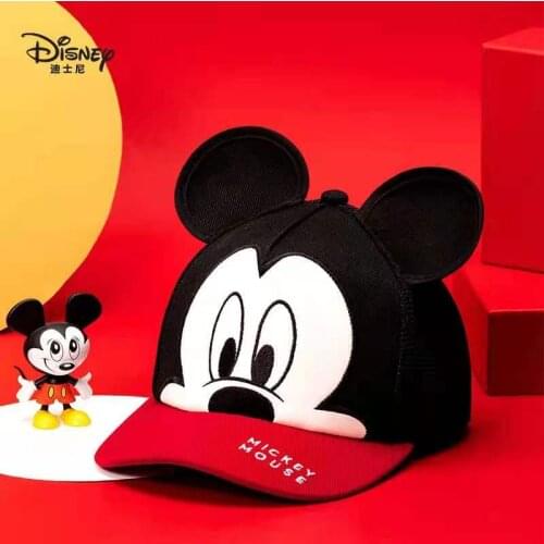 Disney Mickey Minnie Girl Baseball Caps Childrens Hats Girls Cap Spring Summer Child Hat Mesh Breathable Cap Girls Leisure Hat