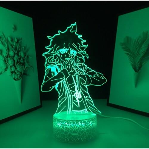 Danganronpa V3 Nagito Komaeda LED Night Light for Bedroom Decor Kids Gift Danganronpa V3 Acrylic Lamp Anime Lamp Dropshipping