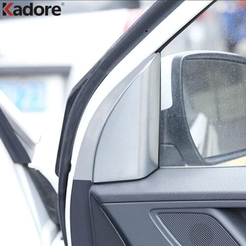 For Hyundai Tucson 2015-2018 2019 2020 Car Window Apillar Post Speraker Triangle Cover Trim Bezel Sticker Interior Accessories
