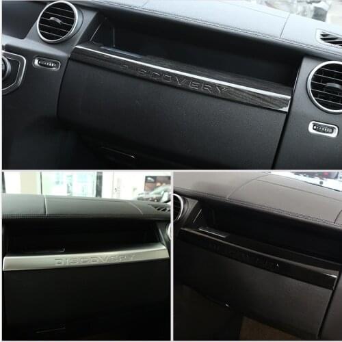 For LandRover Discovery 4 LR4 10-16 Car Glove storage box Cover Trim Co-pilot Storage Compartment Panel Stickers Car Accessories