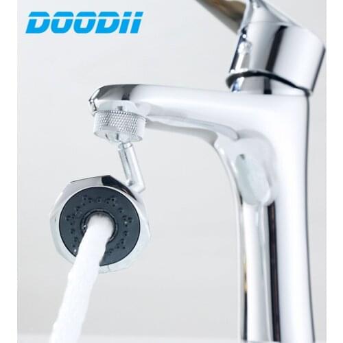 Doodii Universal Splash Filter Faucet Rotate Water Outlet 720° Bathroom Basin Lengthen Extender Kitchen Accessories 1 Pcs