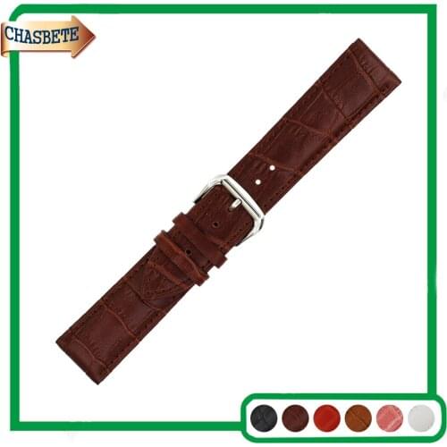 Leather Watch Band for Vector Luna / Meridian 22mm Men Women Belt Wrist Strap Loop Bracelet Black White Red Brown + Spring Bar