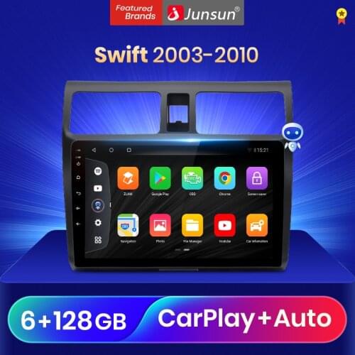 Junsun V3Pro Qualcomm Voice Control Android 10 Car Radio Multimedia Player For Suzuki Swift 20032004 2005-2010 CarPlay Auto 2Din