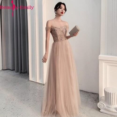 Charming V Neck Short Sleeve Evening Dresses 2020 Elegant Off the Shoulder Lace Sequined A-line Zipper Back Evening Gown