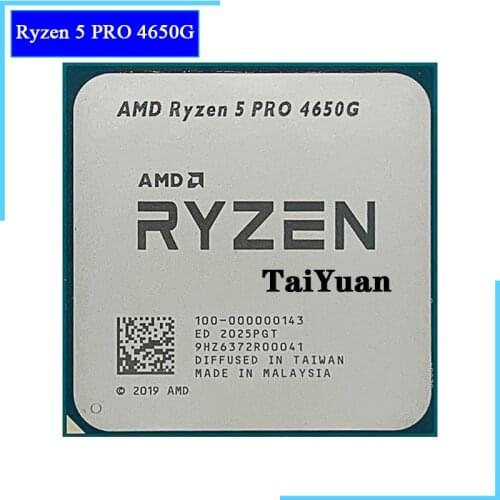 AMD Ryzen 5 PRO 4650G R5 PRO 4650G 3.7GHz Six-Core Twelve-Thread 65W CPU Processor L3=8M 100-000000143 Socket AM4