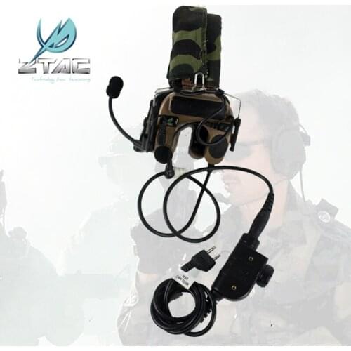 Element Air Gun Z-TAC Comtac IV Arsoft Headset Noise Headphones z tac PTT kenwood Airsoft All For Hunting Earphones Tactical