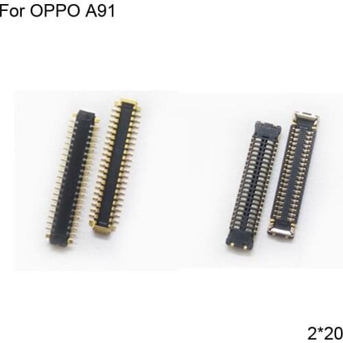 2PCS For OPPO A91 FPC connector For OPPO A 91 LCD display screen on motherboard mainboard On flex cable