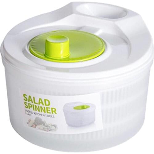 Salad Spinner Lettuce Green Washer Dryer Drain Crisper Strainer For Washing Drying Leafy Fruit Vegetable Kitchen Accessory