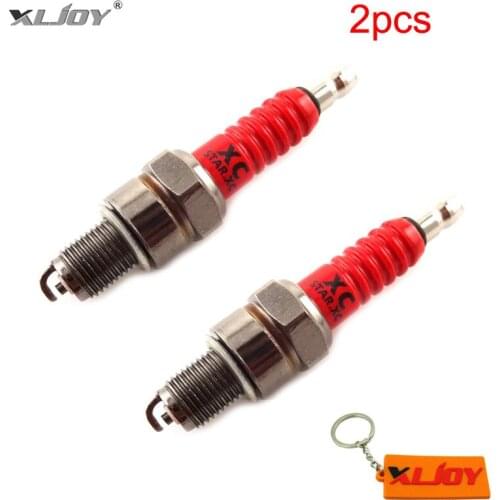 XLJOY 2pcs A7TC Spark Plug For 50 70cc 90cc 110cc 125cc 140cc 150cc 160cc Pit Dirt Bike ATV Quad Moped Buggy Scooter Motorcycle