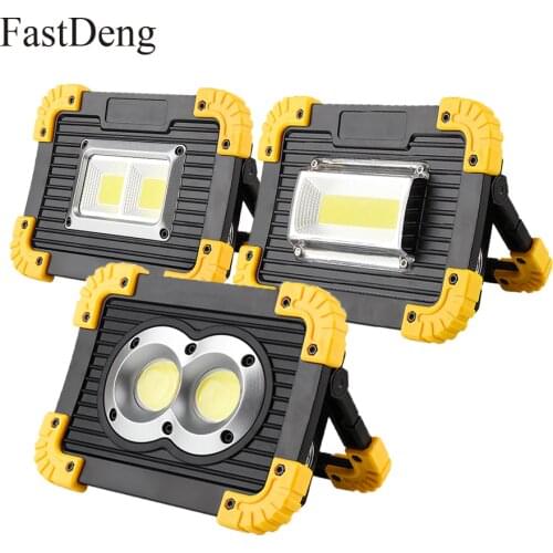 LED Portable Spotlight Rechargeable LED Work Light 18650 Battery Outdoor Flood Light For Hunting Camping Led Latern Flashlight