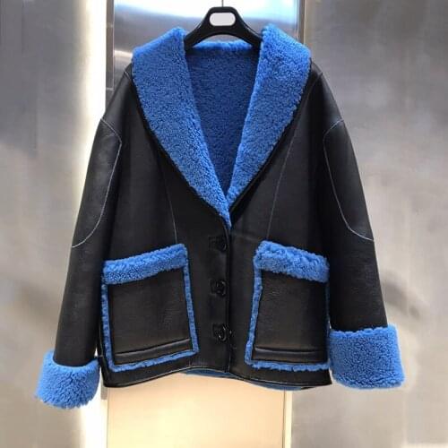 Winter Coat Women Plus Size Jacket Casual 2021 New Arrival Natural Real Fur Full Pelt Turn-Down Collar Overcoat Warm Fn0041